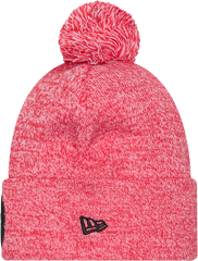 Marled Part Logo Knit Cuffed Pom Toque