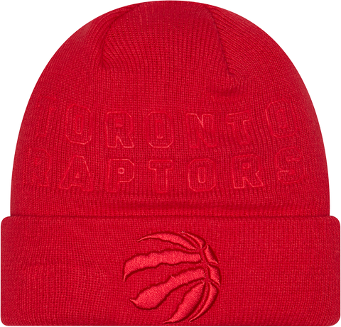 Tonal Logo Cuffed Toque - RED