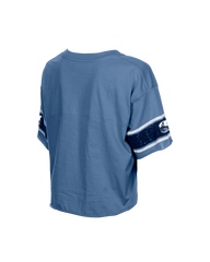 Distressed Wordmark Cropped Tee