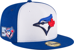 Blue Jays New Era Men's 59FIFTY 2Tone Fitted Hat with 50th Patch