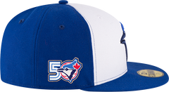 Blue Jays New Era Men's 59FIFTY 2Tone Fitted Hat with 50th Patch