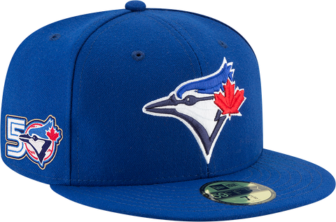 Blue Jays New Era Men's 59FIFTY Fitted Hat with 50th Patch