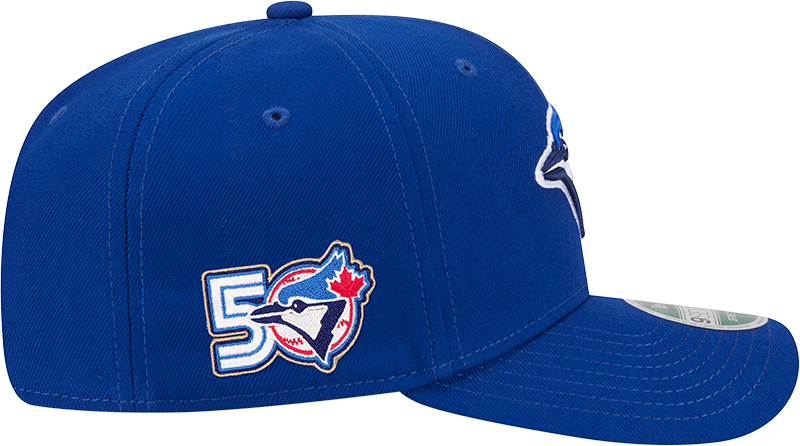 Blue Jays New Era Men's 9SEVENTY Adjustable Hat with 50th Patch