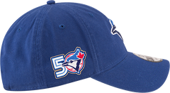 Blue Jays New Era Men's 9TWENTY Core Classic Adjustable Hat with 50th Patch