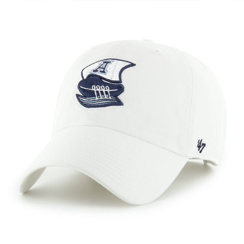 Boat Logo Clean Up Slouch Hat - WHITE