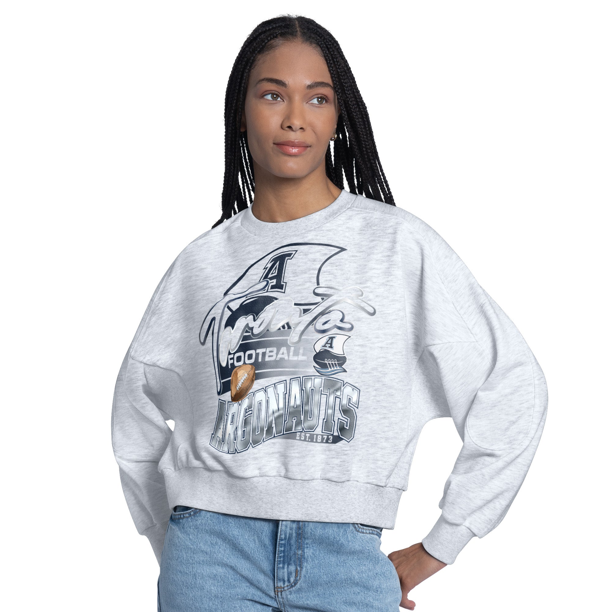 Tackle Vintage Graphic Cropped Crew