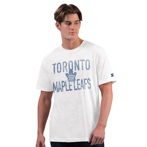 Maple Leafs Starter Men's Goal Distressed Slub Tee
