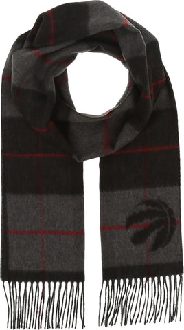 Logo Black Check Scarf