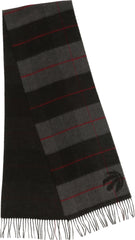 Logo Black Check Scarf