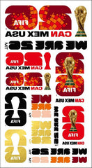 2026 World Cup Tattoo Sticker Sheet