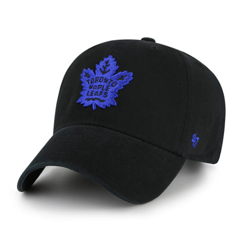 Maple Leafs Adult Clean Up Slouch Hat - BLACK