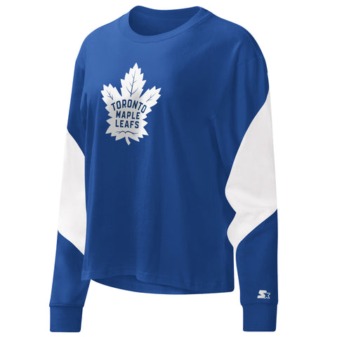 Maple Leafs Starter Ladies Insight Cropped Long Sleeve