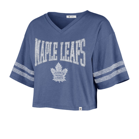 Maple Leafs 47 Brand Women's Fanfare Sporty Cropped Tee