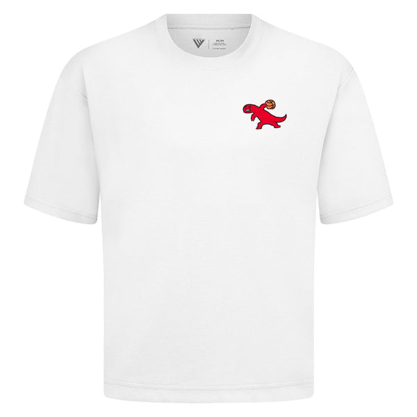 Dino Paint Luxe Tee - WHITE