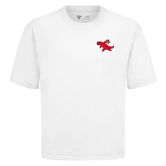 Dino Paint Luxe Tee - WHITE