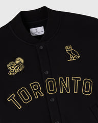 OVO X Raptors Vince Carter Raptor Fleece Varsity Jacket