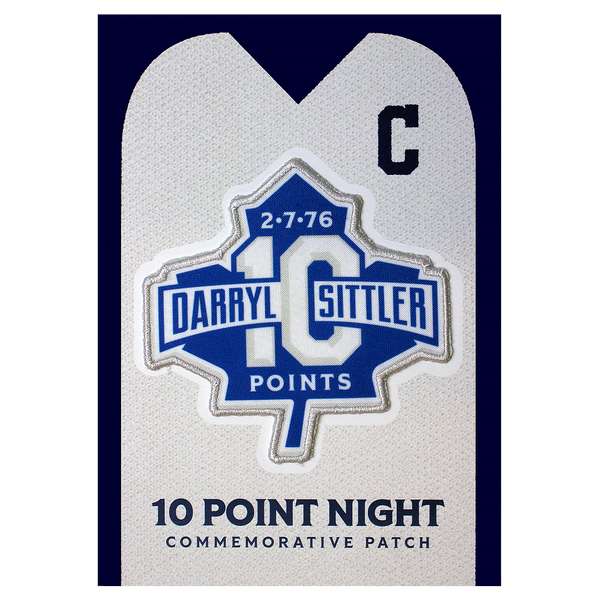 Darryl Sittler 10 Point Anniversary Patch