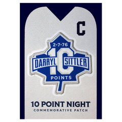 Darryl Sittler 10 Point Anniversary Patch