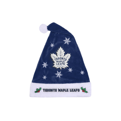 Maple Leafs Colourblock Snowflake Plush Santa Hat