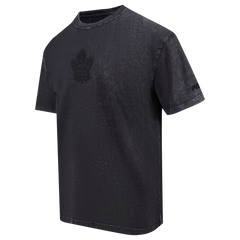 Washed Classic Enzyme Wash Tee - BLACK