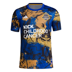 Toronto FC Adidas 2023 Kick Childhood Cancer Pre Match Top