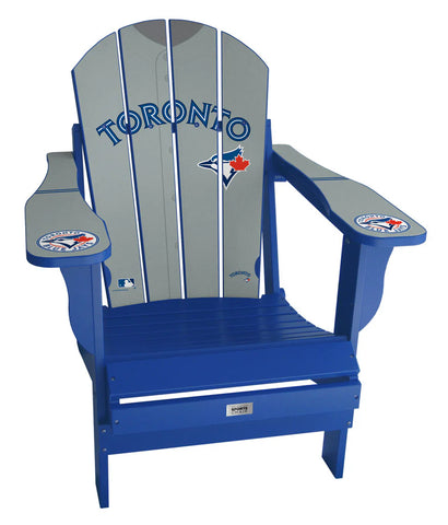 Blue Jays Mini Folding Adirondack Sports Chair - GREY