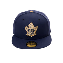 59FIFTY Prim Logo Fitted Hat - NAVY/GOLD