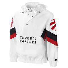 Raptors Men's Starter Enforcer 1/2 Zip Crinkle Jacket