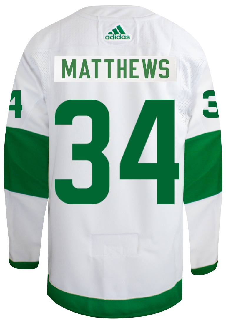 Maple Leafs Adidas Men s Authentic 2024 St Pats Jersey MATTHEWS shop.realsports