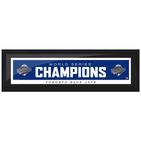 Toronto Blue Jays Cooperstown World Series Logo 1993 6x22 Framed Print