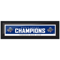 Toronto Blue Jays Cooperstown World Series Logo 1993 6x22 Framed Print