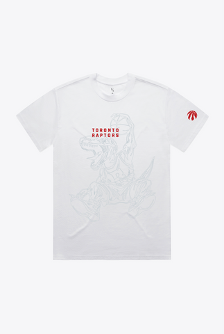 Raptors x George Brown Midweight Tee - WHITE