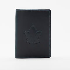Leather Passport Holder - BLUE