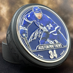 Auston Matthews Medallion Puck