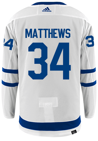 Maple Leafs Adidas Authentic Men's Primegreen Away Jersey - MATTHEWS