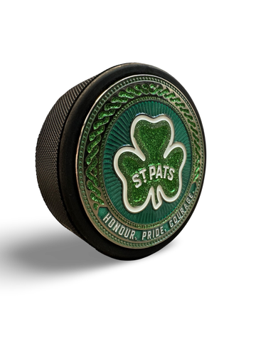 2024 St Pats Glow In The Dark Medallion Puck