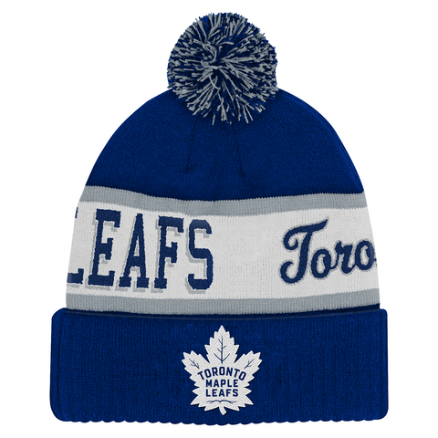 Youth Block Sweep Pop Cuffed Pom Toque