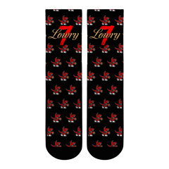 Lowry Dino Logo Multi Print All Over Socks