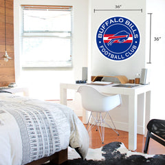 Buffalo Bills Decal | Stripe Design 36" x 36"