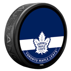 Toronto Maple Leafs Autograph Puck with Texture