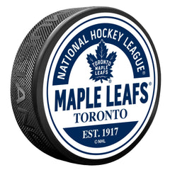 Toronto Maple Leafs Puck - Block Design