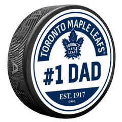 Toronto Maple Leafs #1 Dad Textured Puck