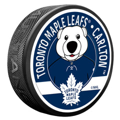 Maple Leafs Carlton Mascot Textured Puck