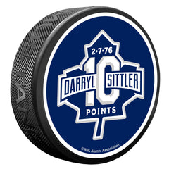 Darryl Sittler 10 Point Anniversary Textured Puck