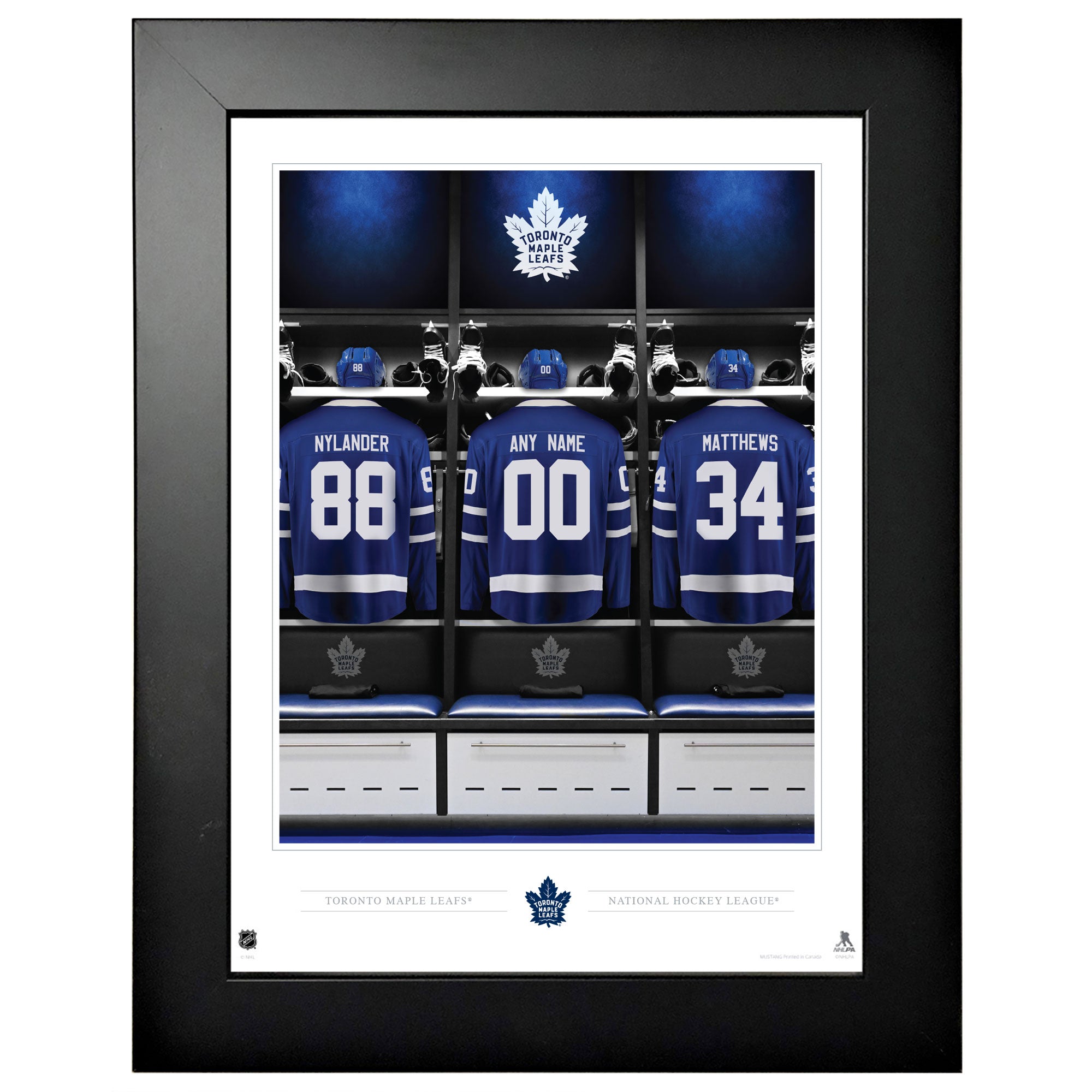 Toronto Maple Leafs - Personalized Team Locker Room Frame - 12" x 16"