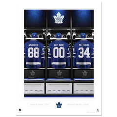 Toronto Maple Leafs - Personalized Team Locker Room Print - 12" x 16"