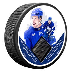Game Used Stick Puck - MATTHEWS