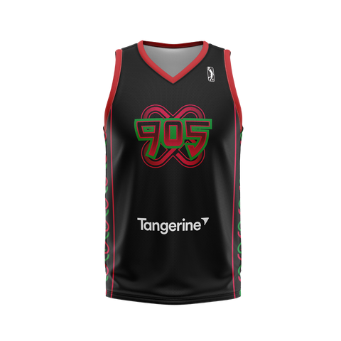 Raptors 905 Men's 2025 Black Heritage Jersey