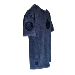Washed Classic Enzyme Wash Tee - BLACK
