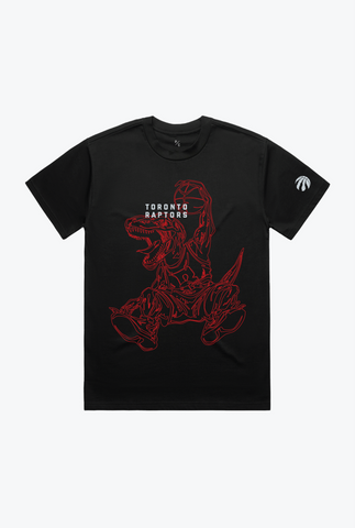 Raptors x George Brown Midweight Tee - BLACK